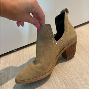 Rebecca Minkoff Tan Ankle Booties with Western Flair